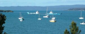 Redland Bay with ferries